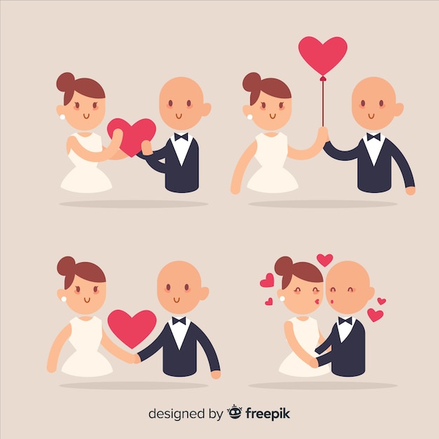 Wedding Couple Character Collection – Free Download