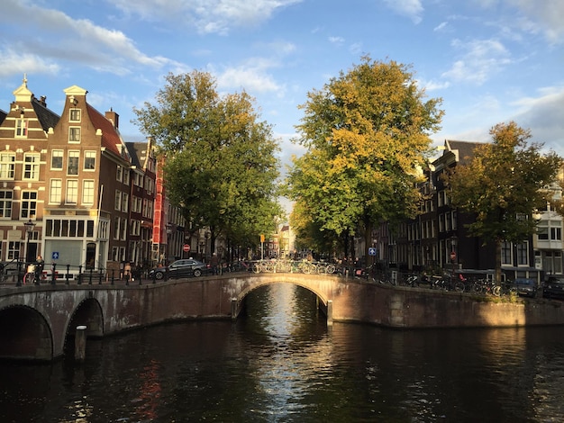 Bridge Over River in City Against Sky – Free Stock Photo Download