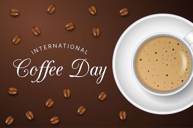 International Coffee Day Background – Free Download