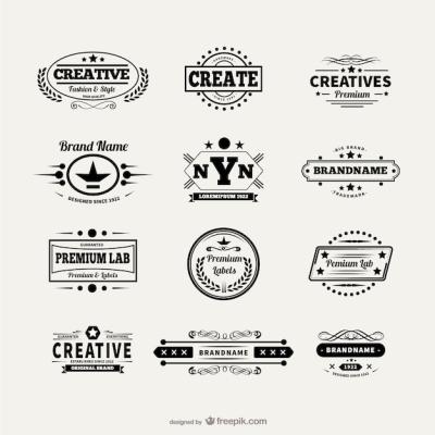 Vintage Badges Collection â Free Download