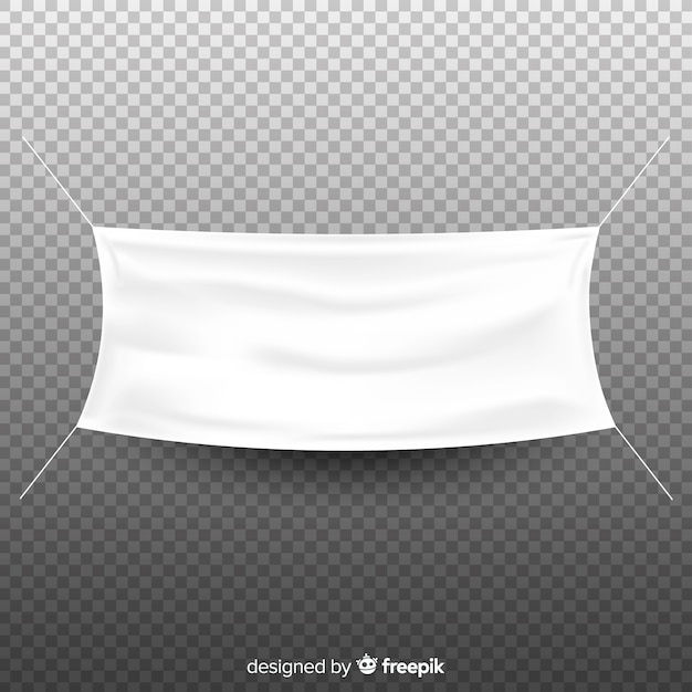 White Fabric Banner – Free Download, Free Stock Photo