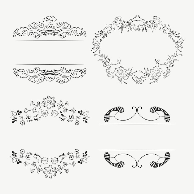 Classic Ornamental Frame Set – Free Download