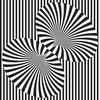 Optical Illusion Design in Black and White – Free Stock Photo for Download