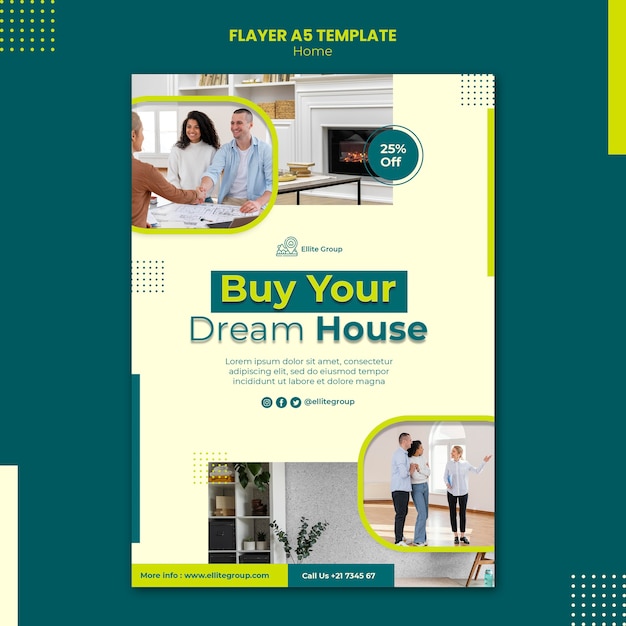 Flyer Template for New Family Home – Free Download