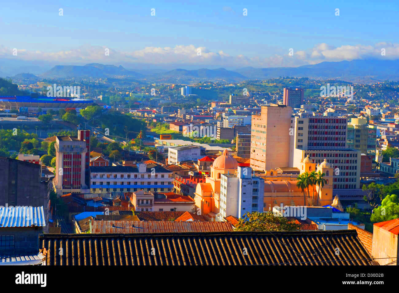 View over tegucigalpa capital city hires stock photography and images 