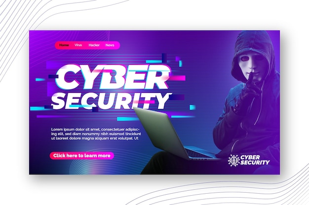 Cyber Security Landing Page Design – Free Download