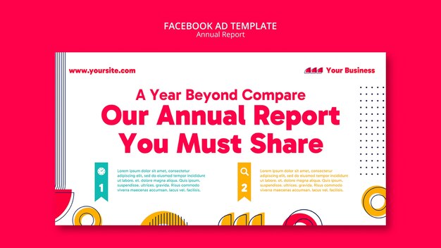 Annual Report Template Design – Free Download, Download Free Stock Photo