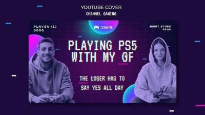 Game Streaming YouTube Cover – Free Download