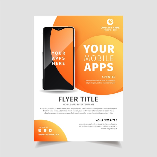 Mobile App Flyer Template – Free Download