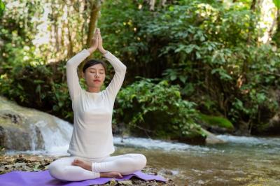 Beautiful Girls Practicing Yoga in the Park – Free Stock Photo, Download Free