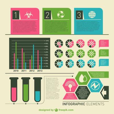 Retro Graphic Elements Infographic – Free Download