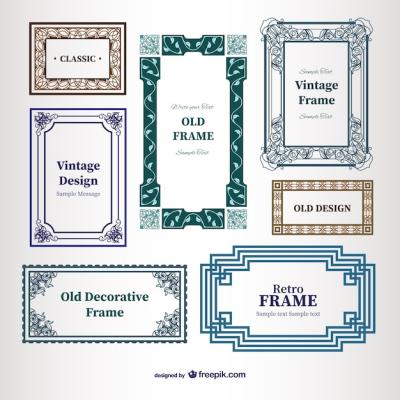 Vintage Decorative Frames – Free Stock Photo, Download for Free