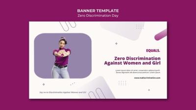 Zero Discrimination Day Event Banner Template – Free Download