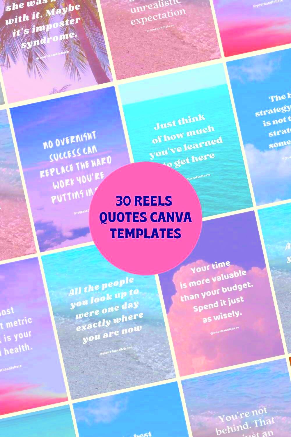 Reel Quotes Canva Templates for Instagram Reels in 2022 Instagram 