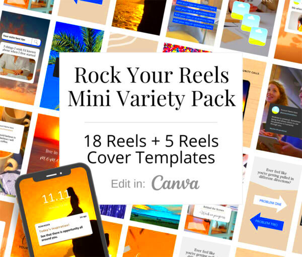 Rock Your Reels Mini Pack Instagram Reel Templates Canva