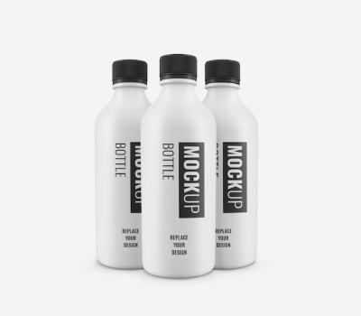 White Plastic Bottle Mockup – Free Stock Photo for Download