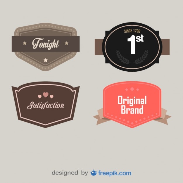 Vintage Plaques Labels – Free Download