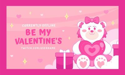 Valentine’s Day Celebration Twitch Background – Free Download