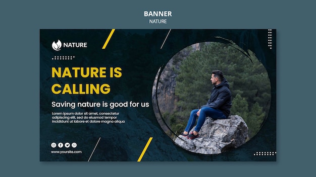 Banner Template for Nature Protection and Preservation – Free to Download