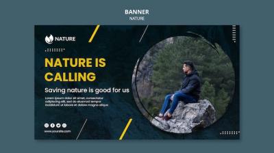 Banner Template for Nature Protection and Preservation – Free to Download