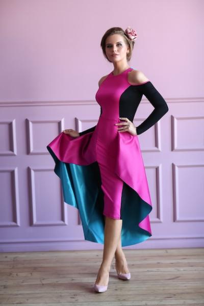 Beautiful Woman in Colorful Dress – Free to Download Stock Photo