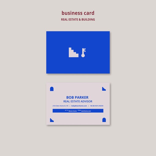 Real Estate and Building Business Card Template – Free Download