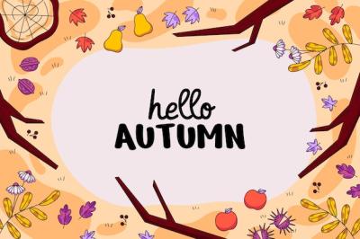 Flat Background for Autumn Celebration – Free Download