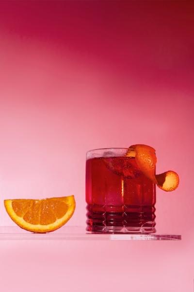 Delicious Negroni on Pink Background – Free Download