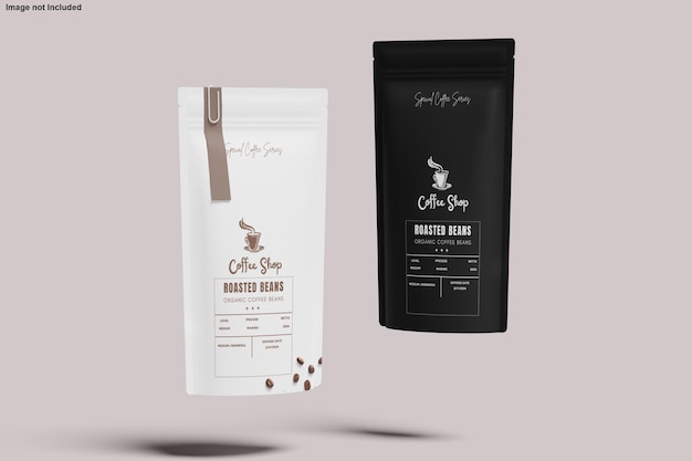 Coffee Pouch Packaging Mockup – Free Download