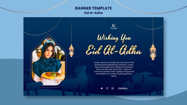 Eid al-Adha Design Banner Template – Free Download