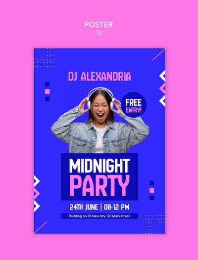 Dj Party Template Design – Free Download