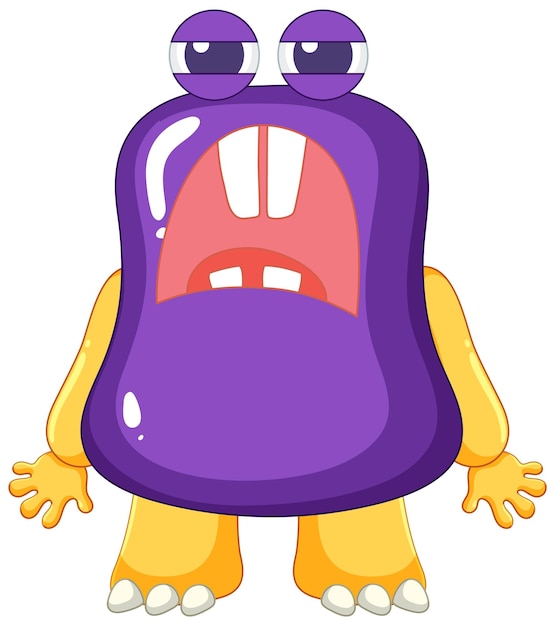 Alien Monster Cartoon Character Illustration – Free Download