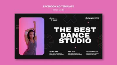 Minimalistic Dance Studio Social Media Promo Template – Free Download