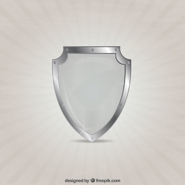 Shiny Shield Vector Template – Free Download