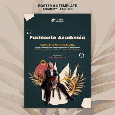 Fashion Academy Poster Design Template – Free Download