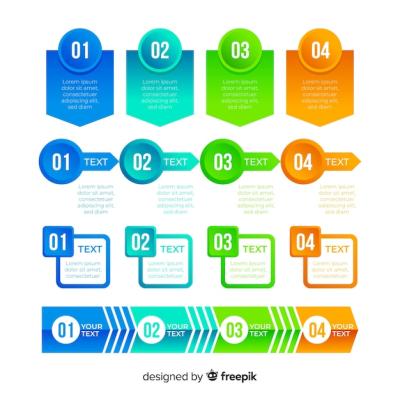 Gradient Infographic Elements – Free Download