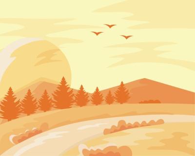 River and Forest: Stunning Vector Templates for Free Download