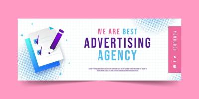 Advertising Agency Facebook Cover Template – Free Download