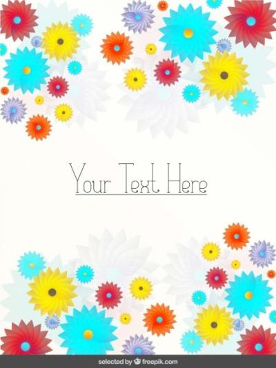 Floral Background Template – Free Download