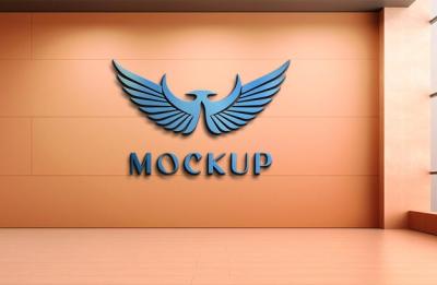 Realistic 3D Logo Mockup for Stunning Presentations – Free Download