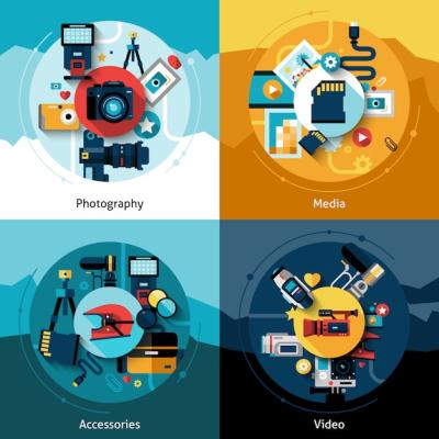 Camera Design Set – Free Download for Stunning Vector Templates