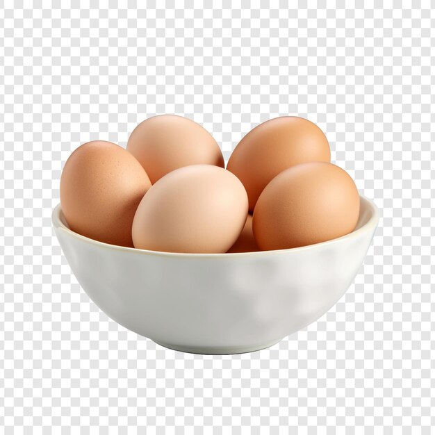 Eggs in a Bowl on Transparent Background – Free Stock Photo for Download