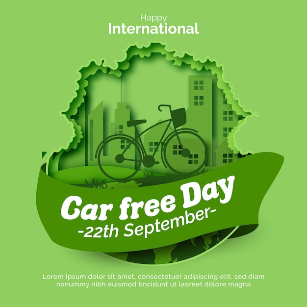 World Car Free Day Illustration – Free Stock Photo Download