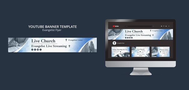 Evangelist Religion and Spirituality YouTube Banner Template – Free Download