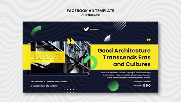 Flat Design Architecture Template – Free to Download