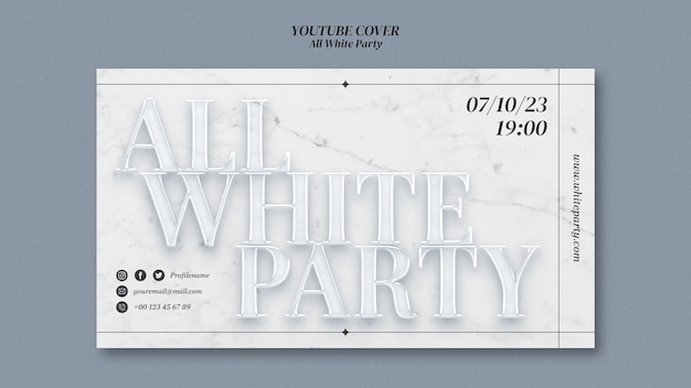 All White Party YouTube Cover – Free Download