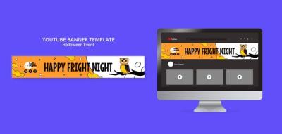 Halloween Celebration YouTube Banner – Free Download