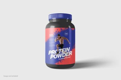 Protein Powder Jar Mockup – Free Download