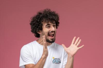 Shocked Young Guy in a Surprising Moment – Free Stock Photo for Download