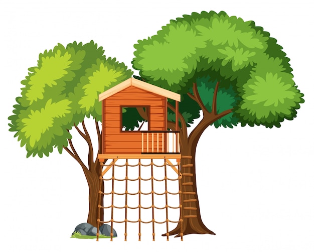 A Tree House Isolated – Free Stock Photo for Download